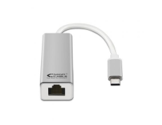 CONVERSOR USB-C A ETHERNET 10/100/1000 Mbps 15 CM PLATA NANOCABLE - 1000Mbps