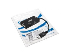 Cable Conversor Nanocable 10.16.3301-BK/ Displayport Macho - VGA Hembra/ DVI Hembra/ HDMI Hembra/ 15cm - Negro