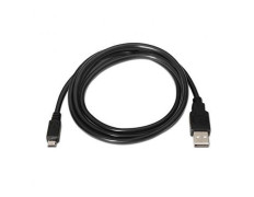 Cable USB 2.0 Nanocable 10.01.0503/ USB Macho - MicroUSB Macho/ 3m - Negro