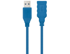 CABLE EXTENSION USB 3.0 TIPO A/M-A/H AZUL 2M NANOCABLE - Azul