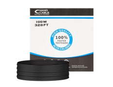 Bobina de Cable RJ45 para Exteriores UTP Nanocable 10.20.0502-EXT-BK Cat.6/ 100m/ Impermeable - Negro