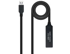 Cable Alargador USB 3.0 Amplificador Nanocable 10m - USB Macho a USB Hembra