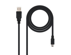 Cable USB 2.0 Nanocable Macho USB - Macho MiniUSB 50cm