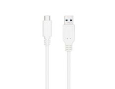 Cable USB 3.1 Tipo-C Nanocable 10.01.4000-W/ USB Tipo-C Macho - USB Macho/ 50cm - Blanco