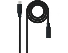 Cable Alargador USB Tipo-C Nanocable 3.2 - Macho a Hembra - 2m