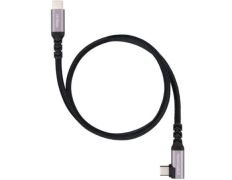 Cable Nanocable USB 3.2 Tipo-C Acodado - USB Tipo-C Macho/Macho - 100W - 10Gbps - 2m