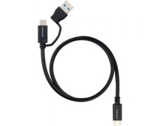 Cable USB 3.2 Tipo-C Nanocable - USB Tipo-C Macho/USB Macho - Hasta 60W/10Gbps/2m