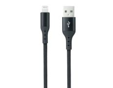 CABLE LIGHTNING A USB 2.0 1 M NEGRO MALLADO NANOCABLE - Negro