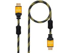 CABLE HDMI V2.0 4K NEGRO 1.5M NANOCABLE - Naranja