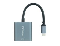 Cable Conversor Nanocable 10.16.4103-G/ USB Tipo-C Macho - DVI-D (24+1) Hembra/ 15cm