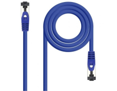 Cable de Red Latiguillo SSTP CAT8.1 AZUL NANOCABLE 0.25M