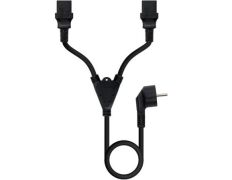 Cable de Alimentación Nanocable Schuko Macho - 2 x C13 Hembra/ 3m