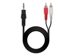 Cable Estéreo Nanocable 10m Jack 3.5 Macho - 2x RCA Macho