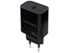 Cargador de Pared Nanocable 10.10.2006/ 1xUSB Tipo-C/ 20W