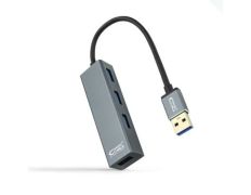 HUB 4 PUERTOS USB 3.0 10 CM NANOCABLE - Gris