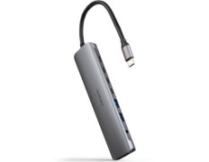 Docking Tipo-C Nanocable 10.16.4608/ 2xUSB/ 3xUSB Tipo-C/ 1xHDMI 4K/ 1xJack 3.5/ 1xUSB Tipo-C PD - Gris