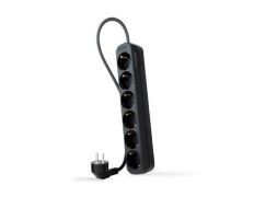 Regleta Nanocable 10.37.0006-NS-BK/ 6 Tomas de Corriente/ Cable 1.4m