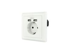 Roseta de Pared Schuko Nanocable