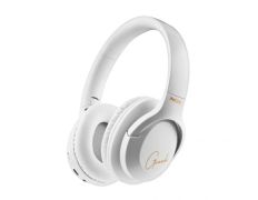 HEADSET BLUETOOTH NGS ARTICA GREED BLANCO CON MICROFONO BATERIA 300 mAh 40h CARGA USB-C* - Blancos