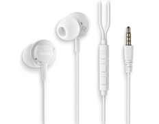 AURICULAR INTRAUDITIVO NGS CROSS DRIFT BLANCO JACK 3.5mm MICROFONO CABLE 120cm CONTROLES - Blancos
