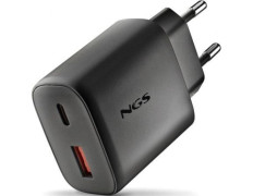 Cargador de Pared GaN NGS Era 45W con 1xUSB Tipo-C y 1xUSB