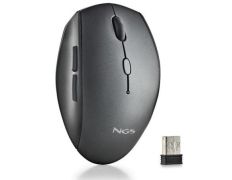 Ratón Inalámbrico NGS Bee Black - Negro, Inalámbrico, Diseño Ergonómico