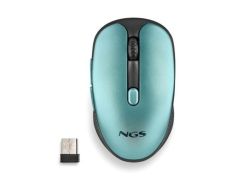 MOUSE NGS WIRELESS EVORUSTICE RECARGABLE CON TECLAS SILENCIOSAS AZUL HIELO - Verde Agua