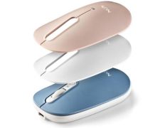 Ratón Inalámbrico Bluetooth NGS Shell-RB | Batería Recargable | 1600 DPI | Azul Blanco