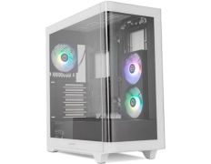 Caja Gaming Semitorre Nox Hummer ETHER - Blanca y Negra