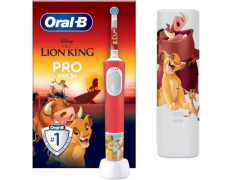CEPILLO DENTAL ELECTRICO BRAUN ORAL-B VITALITY PRO3+ KIDS REY LEON + FUNDA DE VIAJE - Incluye 1 Recambio y Funda