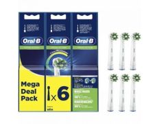 Cabezal de Recambio para cepillo Oral-B Pro Cross Action - Pack 6 uds