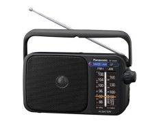 RADIO ANALOGICA CON ALTAVOZ PANASONIC RF-2400DEG-K AM/FM SINTONIZADOR ANALOGICO COLOR NEGRO - Negra
