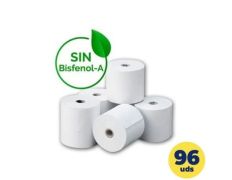Caja de Rollos de Papel Térmico Genérico 80x55 BPAF/ 80 x 55mm/ 12 paquetes