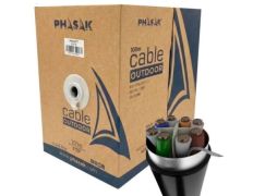 Bobina de Cable Phasak PHR 671 Cat.6 FTP RJ45 - Cable de Red Alta Velocidad