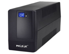 Sistema de Alimentación Ininterrumpida (SAI) Phasak 600 VA LCD - Línea Interactiva - 2 Salidas