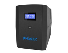 SIRIUS 1560 VA Interactive Phasak - SAI Línea Interactiva, 1560VA-900W, 4 Salidas