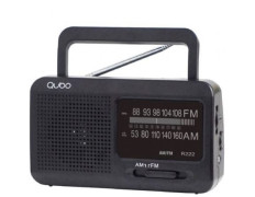 Radio Portátil Qubo R-222 con Cable a Pilas - Electrónica