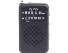 Radio Portátil Qubo R-S1 con Cable y Pilas