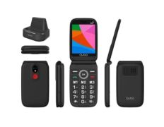 Teléfono Móvil Qubo X-340CB 4G para Personas Mayores - Smartphone Fácil de Usar - Negro