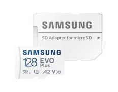 Tarjeta de Memoria Samsung EVO Plus 2023 128GB microSD XC con Adaptador - Clase 10