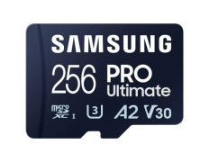 Tarjeta de Memoria Samsung Pro Ultimate 256GB microSD XC con Adaptador/ Clase 10 - 200MBs