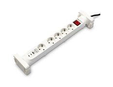 Regleta Salicru SAFE 5S+ con Interruptor - 4 Tomas Corriente - 1 Master - 2 USB Tipo-C - 1 USB - Cable 1.4m