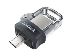 Pendrive 64GB SanDisk Dual m3.0 Ultra USB 3.0 - MicroUSB