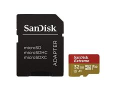 SanDisk Extreme 32GB microSD HC UHS-I con Adaptador - Clase 10