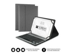 Funda con Teclado Subblim Keytab Pro Bluetooth para Tablets de 9.6"-10.8" - Gris