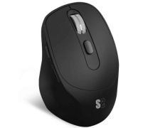 Ratón Ergonómico Inalámbrico Subblim Comfort Ergo Dual Battery/ Batería recargable/ Hasta 2400 DPI - Negro