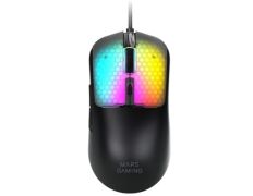 Mouse Mars Gaming MM-Viper Ultraligero 56g USB Cableado 6 Botones 12800 DPI RGB Negro - Hasta 12800 DPI