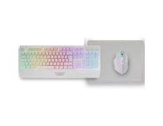 Pack Gaming Mars MCP124: Teclado H-MECH, Ratón Óptico y Alfombrilla