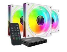 Pack 3 Ventiladores Mars Gaming MF-3DPROKIT/ 12cm + HUB + Mando a Distancia/ ARGB