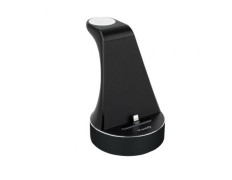 BASE CARGA TOOQ TQCD02L PARA APPLE WATCH + IPHONE COLOR NEGRO